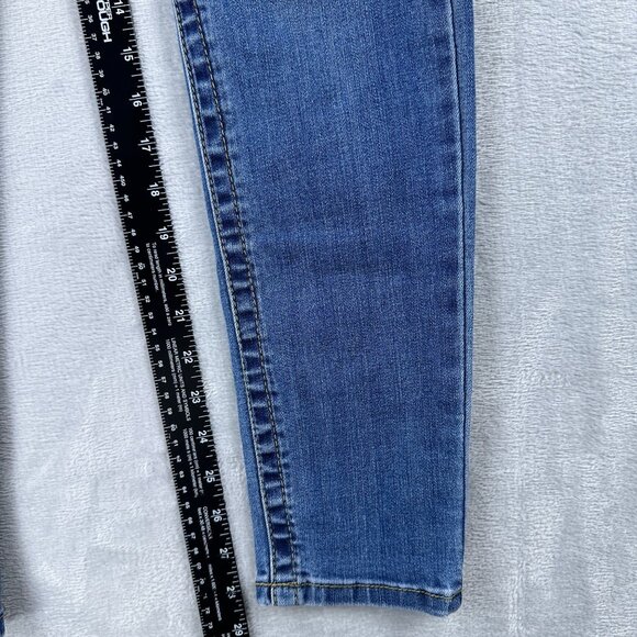 Seven7 Skinny Jeans Tummy Less High Rise Womens Size 8 Medium Wash Blue - Picture 9 of 12